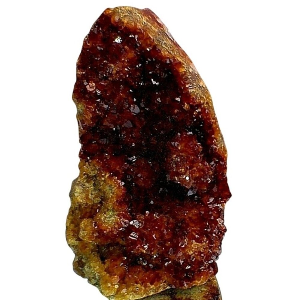 Raw Brazilian Druzy Citrine Crystal Specimen In Matrix